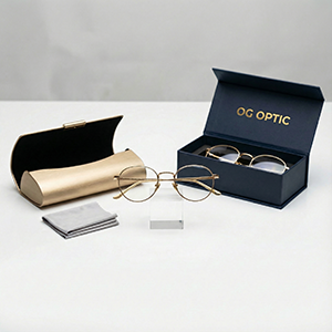 monturas de gafas de metal personalizadas con embalaje de etiqueta privada