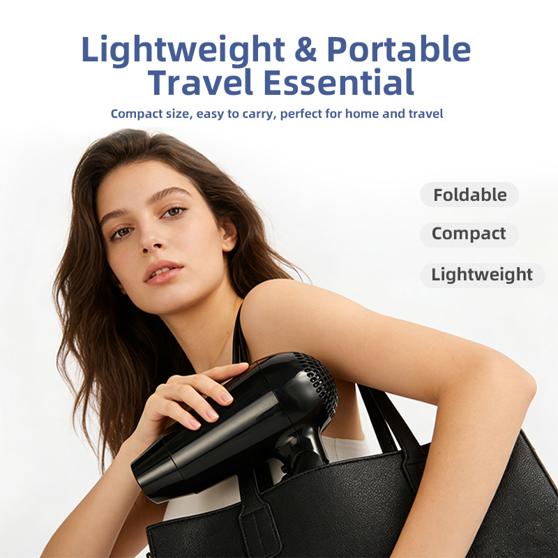 s&egrave;che-cheveux pliable, portable et l&eacute;ger, pour la maison et les voyages
