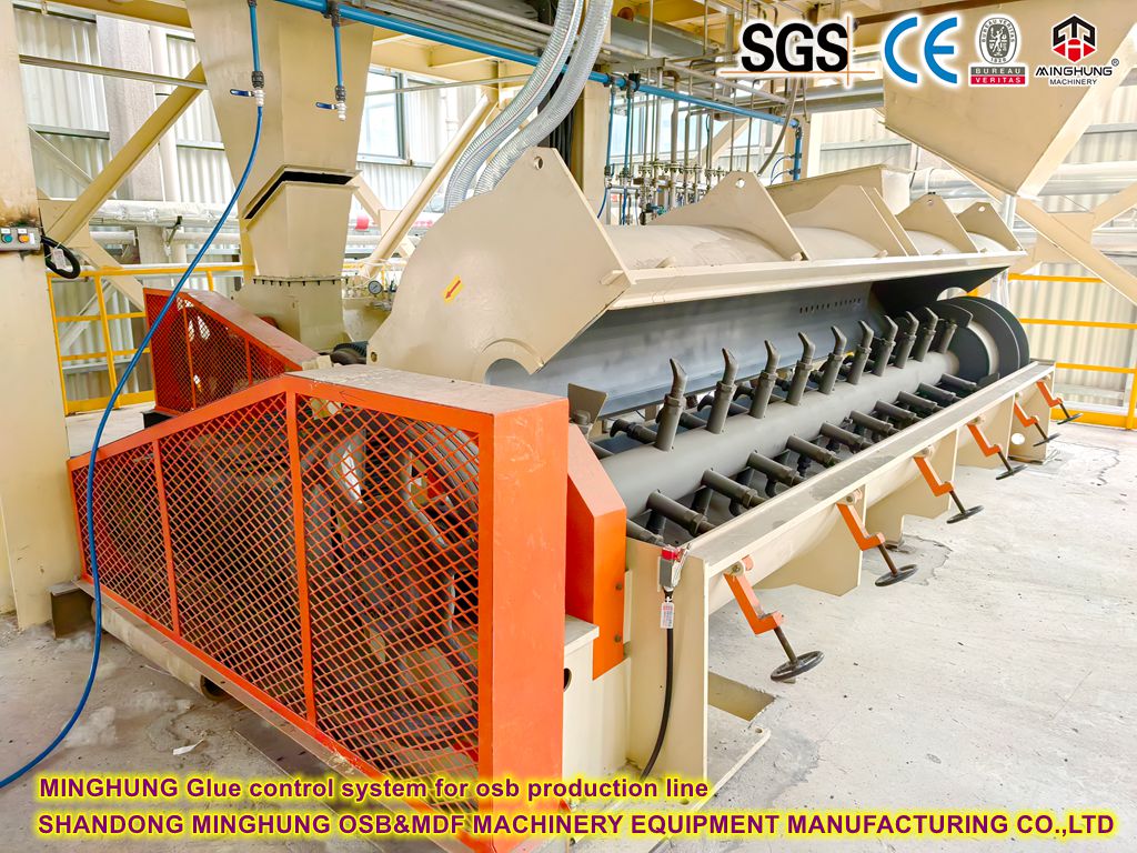 Система управления клеем Minghung LOSB для производственной линии OSB