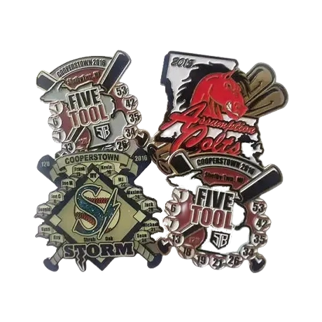 Soft Enamel Baseball Pisn Trading Pins for Club