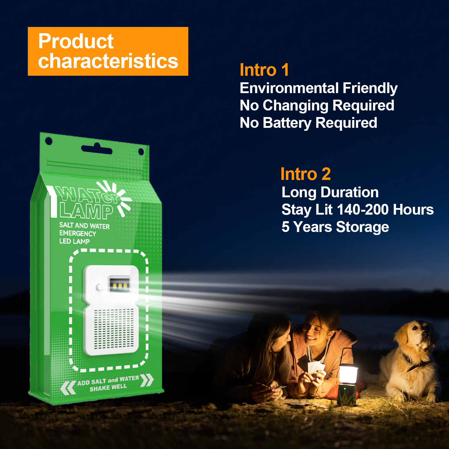 Single LED Light Salt Water Lamp sa Berde (6)