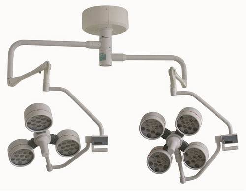 (MS-EDC3X4) Lampe opératoire à double tête de type plafonnier Lampe chirurgicale sans ombre