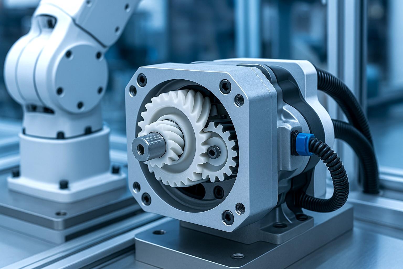 Getriebegeh&auml;use und Roboterhalterung aus hochfestem Kunststoffspritzguss f&uuml;r die Industrierobotik.jpg