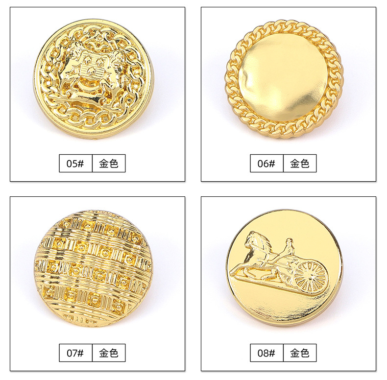 metal gold button Goldknopf aus Metall
