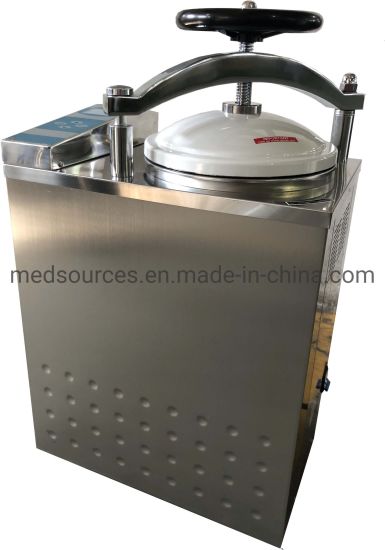 Stérilisateur à vapeur vertical chauffé à l'électricité par micro-ordinateur automatique entièrement en acier inoxydable