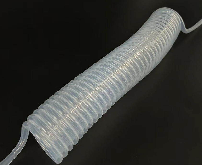 Tubazioni di trasferimento farmaceutico con tubo a molla PFA resistente alla piegatura