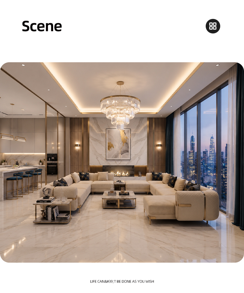 LZ2060 modern Majlis sofa in a luxury interior