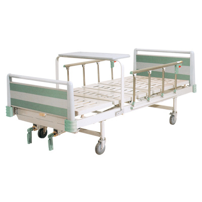 (MS-M410B) Lit pliant médical à lit réglable à deux manivelles de l'hôpital ICU