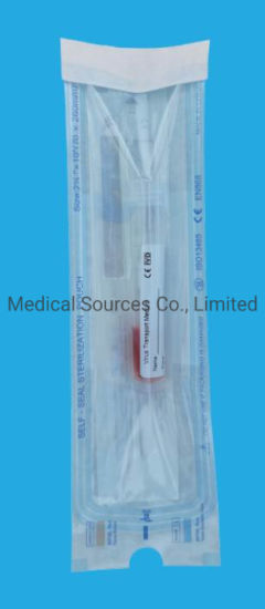 Écouvillon d'échantillonnage oral ou nasal moyen pour transport d'échantillons floqués à virus jetable