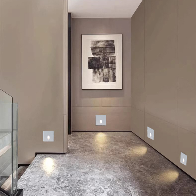 3W inbouw LED-traplamp aluminium ijzeren traplamp LBD5920 Volledige serie, complete modellen LBD5920RAT-3 LBD5920RBT-3 LBD5920RCT-3 LBD5920SAT-3 LBD5920SBT-3 LBD5920SCT-3, 3 straalvormen, 4 paneelkleuren, ronde en vierkante afwerking, binnen-buiten landschapstrap Licht